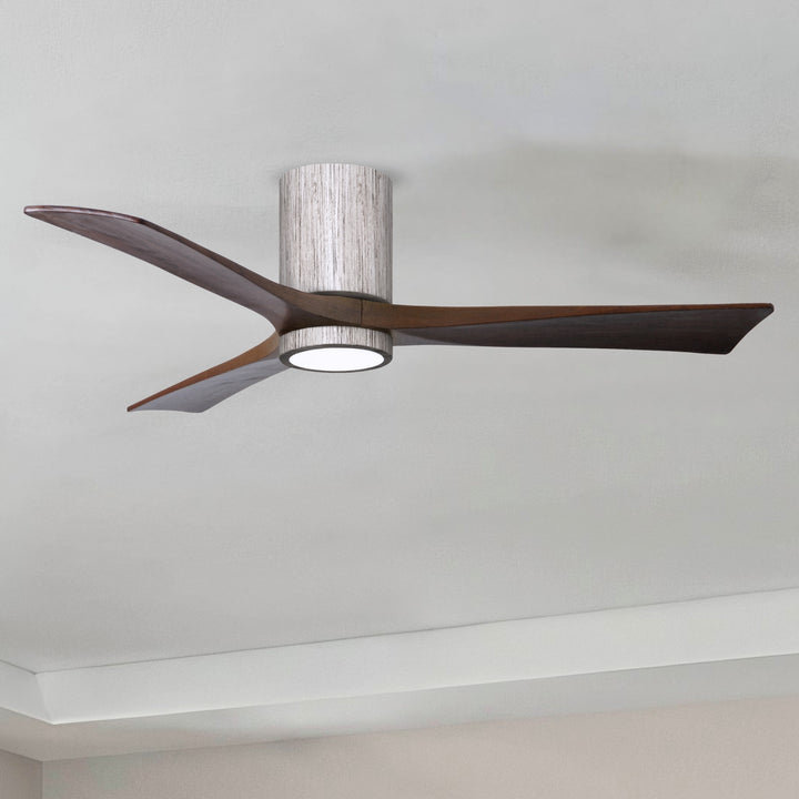 Matthews Fan Company Irene-3HLK 52" Flush Mounted Ceiling Fan with LED Light Kit