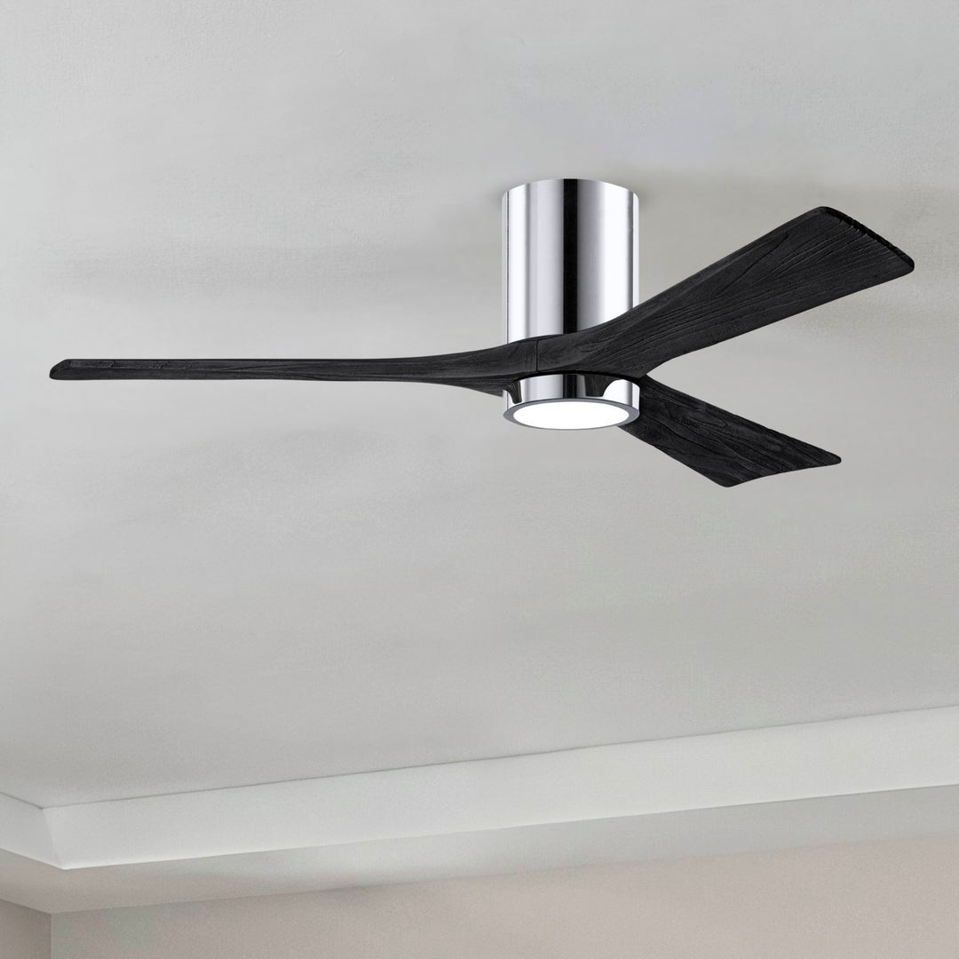 Matthews Fan Company Irene-3HLK 52" Flush Mounted Ceiling Fan with LED Light Kit
