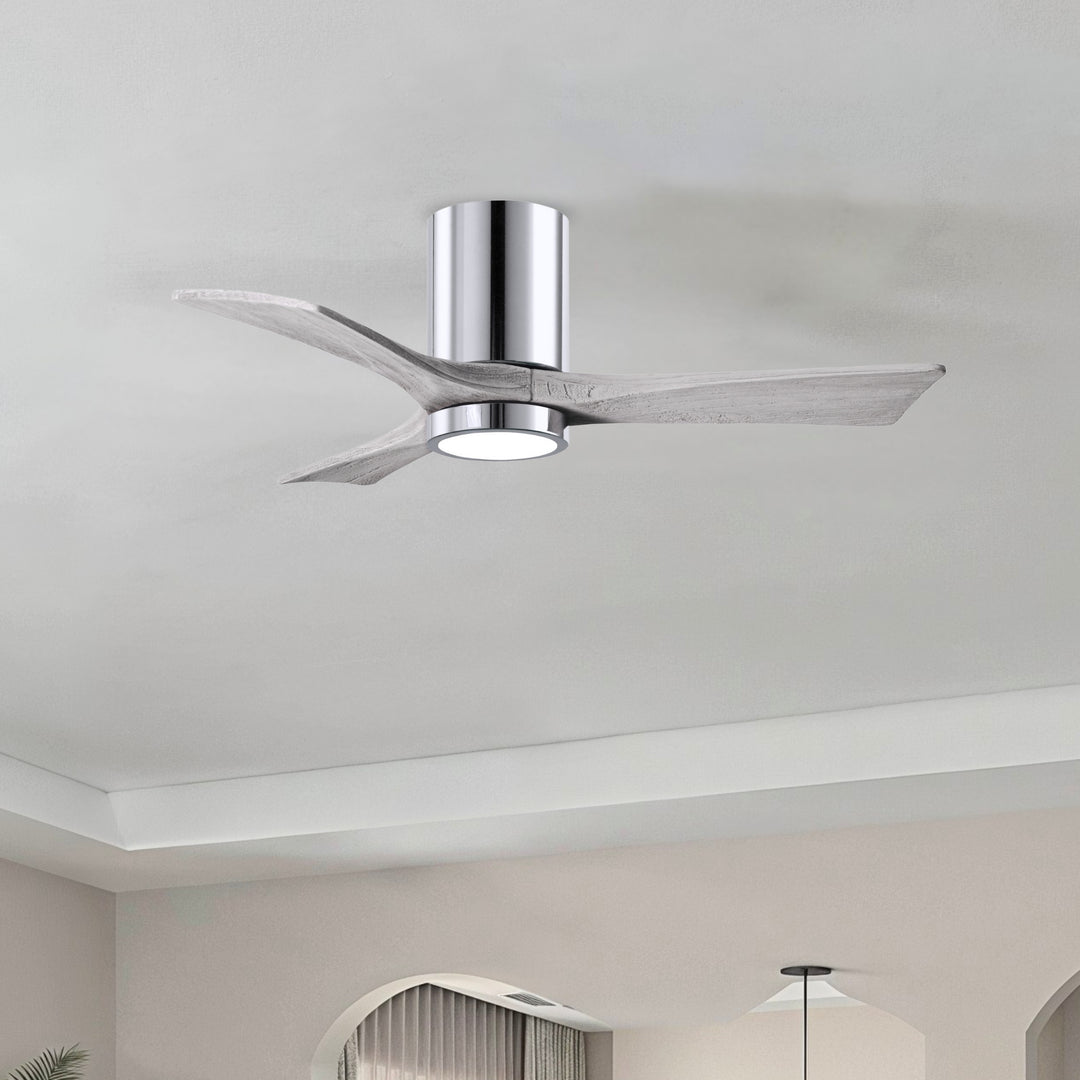 Matthews Fan Company Irene-3HLK 42" Flush Mounted Ceiling Fan with LED Light Kit