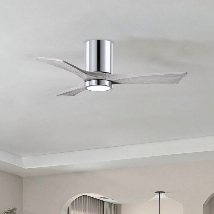 Matthews Fan Company Irene-3HLK 42" Flush Mounted Ceiling Fan with LED Light Kit
