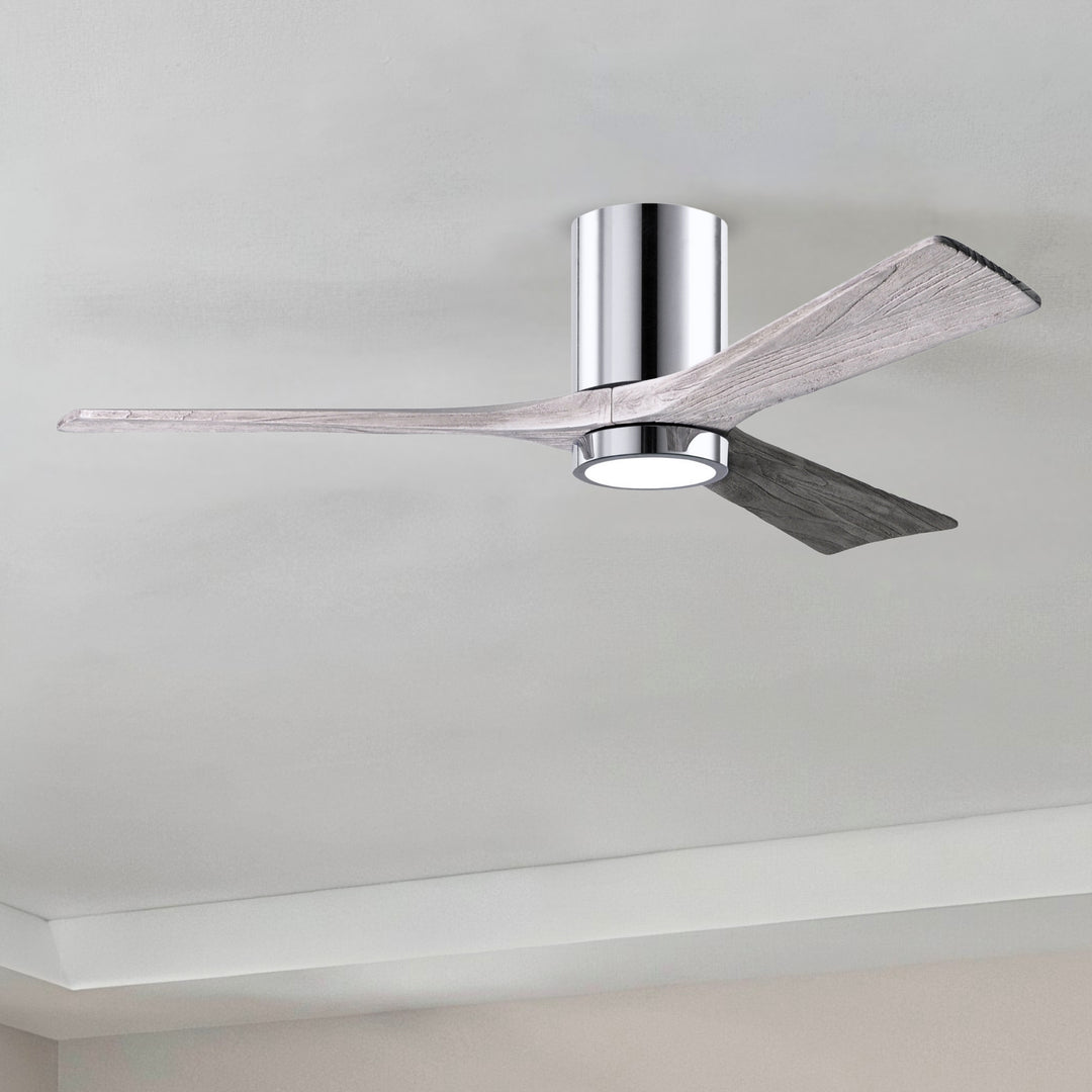 Matthews Fan Company Irene-3HLK 52" Flush Mounted Ceiling Fan with LED Light Kit