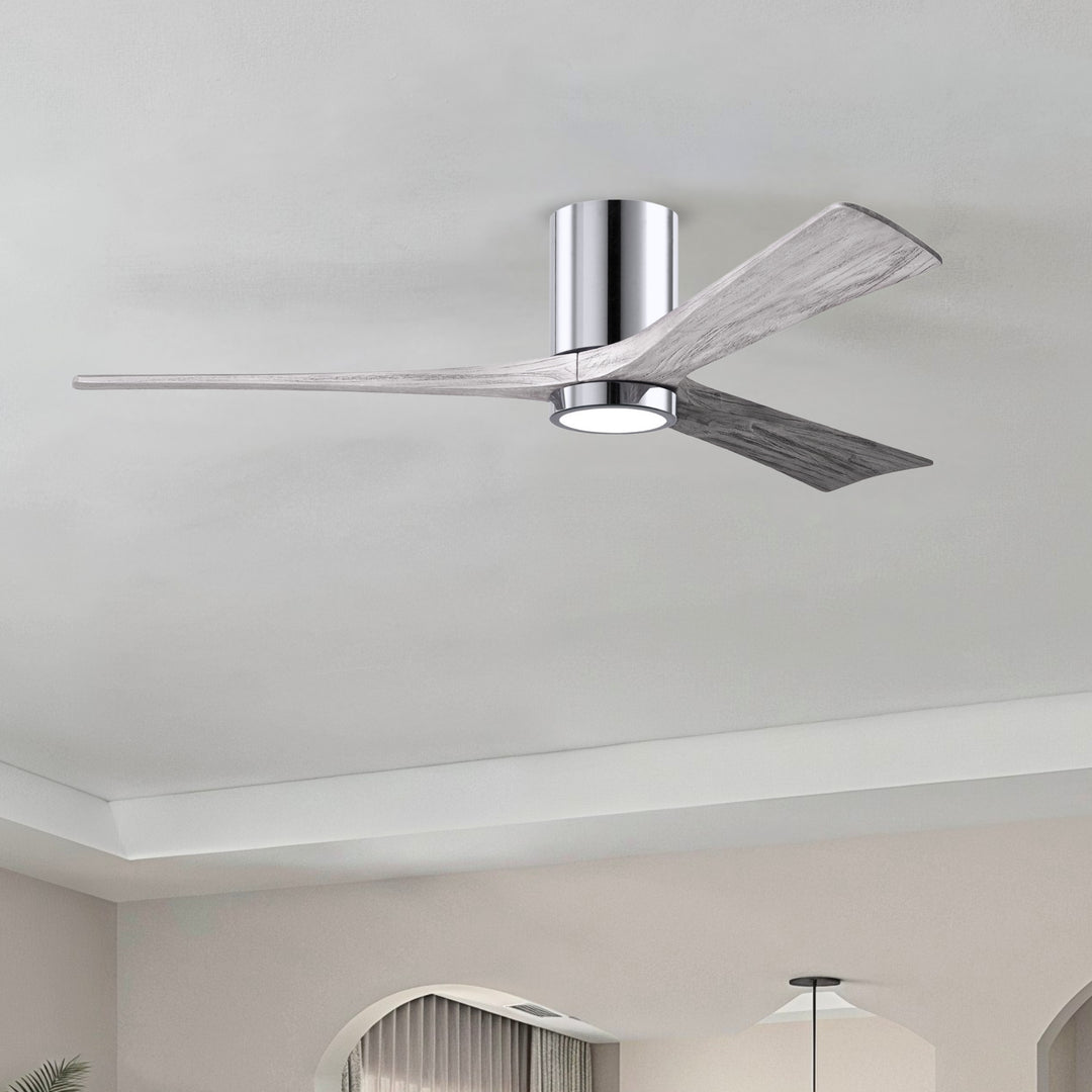 Matthews Fan Company Irene-3HLK 60" Flush Mounted Ceiling Fan with LED Light Kit