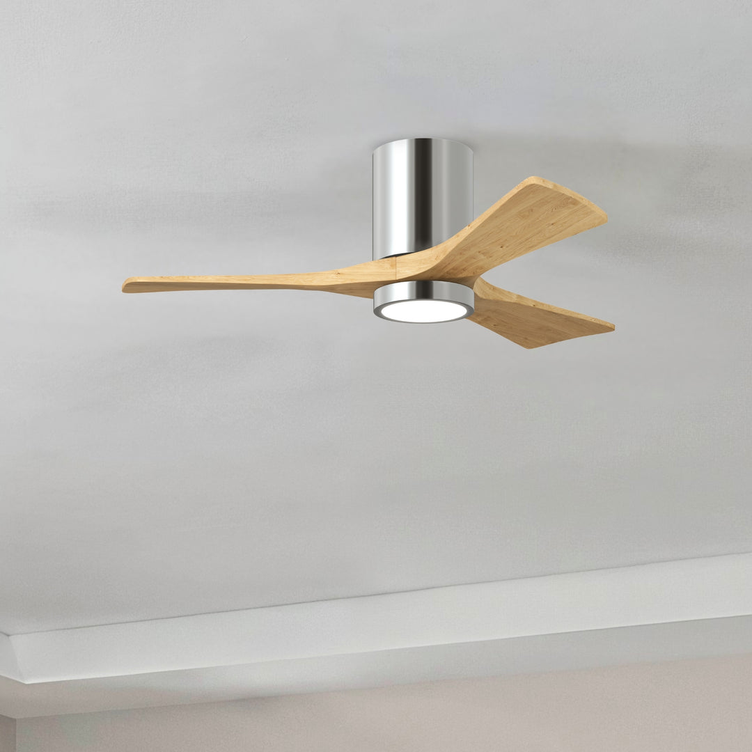 Matthews Fan Company Irene-3HLK 42" Flush Mounted Ceiling Fan with LED Light Kit