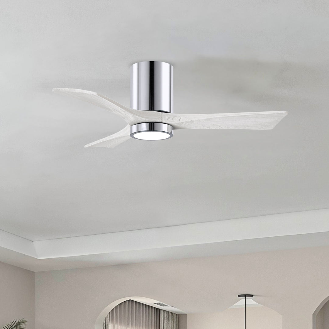 Matthews Fan Company Irene-3HLK 42" Flush Mounted Ceiling Fan with LED Light Kit