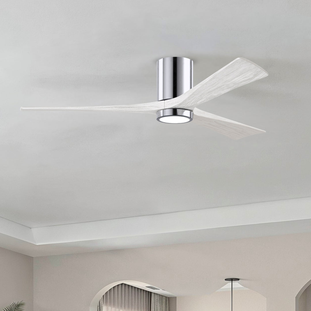 Matthews Fan Company Irene-3HLK 60" Flush Mounted Ceiling Fan with LED Light Kit