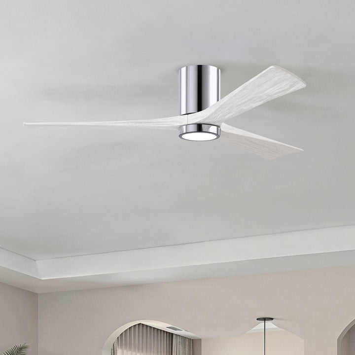 Matthews Fan Company Irene-3HLK 60" Flush Mounted Ceiling Fan with LED Light Kit