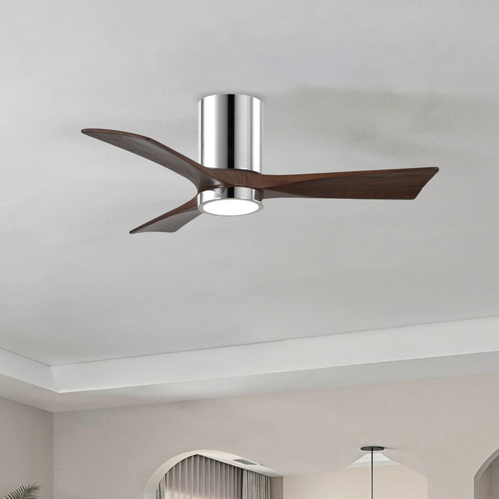 Matthews Fan Company Irene-3HLK 42" Flush Mounted Ceiling Fan with LED Light Kit