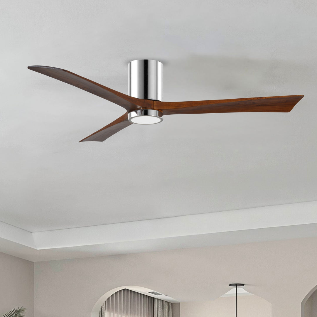 Matthews Fan Company Irene-3HLK 60" Flush Mounted Ceiling Fan with LED Light Kit