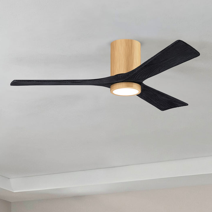 Matthews Fan Company Irene-3HLK 52" Flush Mounted Ceiling Fan with LED Light Kit
