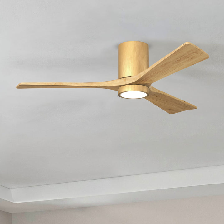 Matthews Fan Company Irene-3HLK 52" Flush Mounted Ceiling Fan with LED Light Kit
