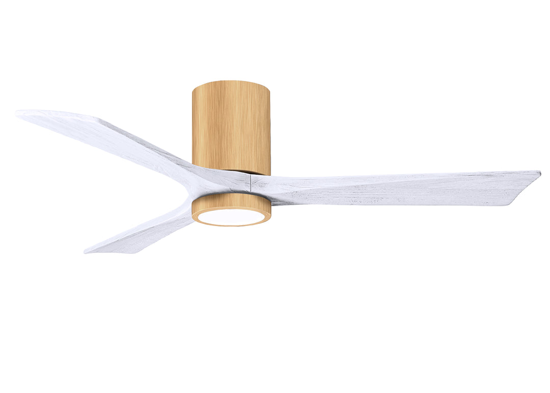 Matthews Fan Company Irene-3HLK 52" Flush Mounted Ceiling Fan with LED Light Kit