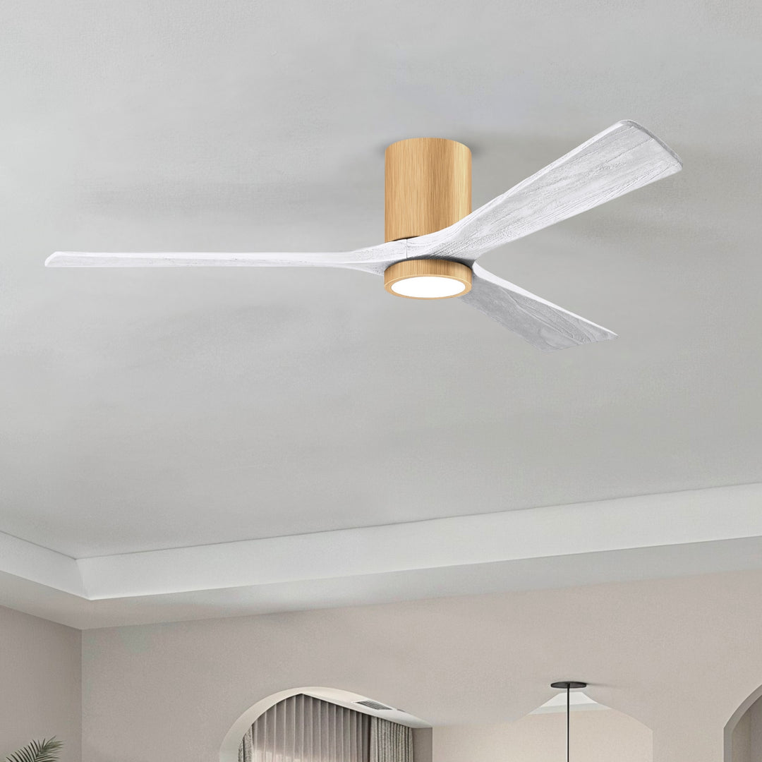 Matthews Fan Company Irene-3HLK 60" Flush Mounted Ceiling Fan with LED Light Kit