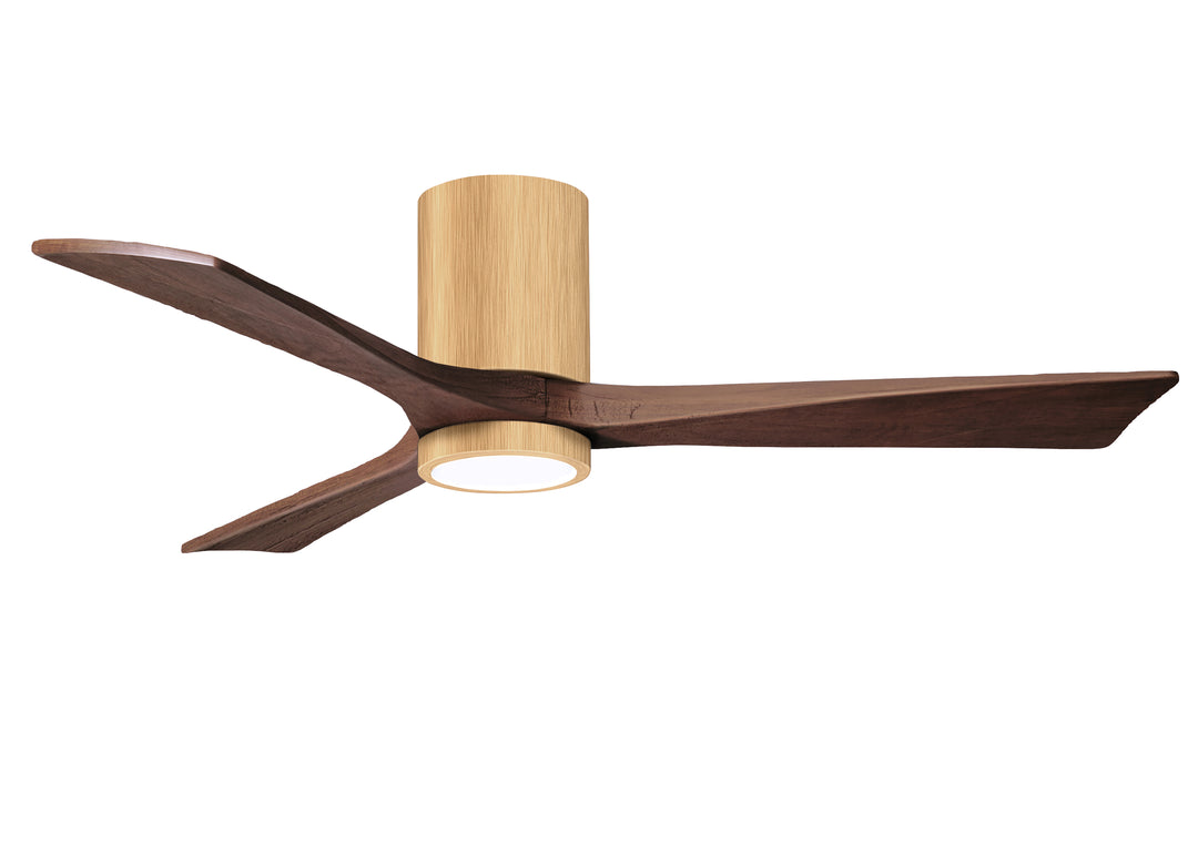 Matthews Fan Company Irene-3HLK 52" Flush Mounted Ceiling Fan with LED Light Kit