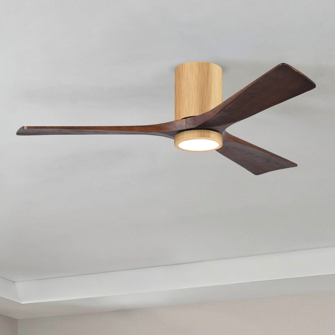 Matthews Fan Company Irene-3HLK 52" Flush Mounted Ceiling Fan with LED Light Kit