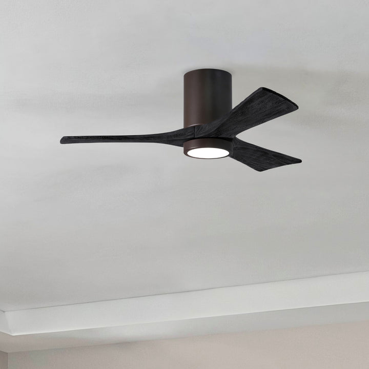 Matthews Fan Company Irene-3HLK 42" Flush Mounted Ceiling Fan with LED Light Kit