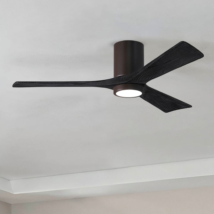 Matthews Fan Company Irene-3HLK 52" Flush Mounted Ceiling Fan with LED Light Kit