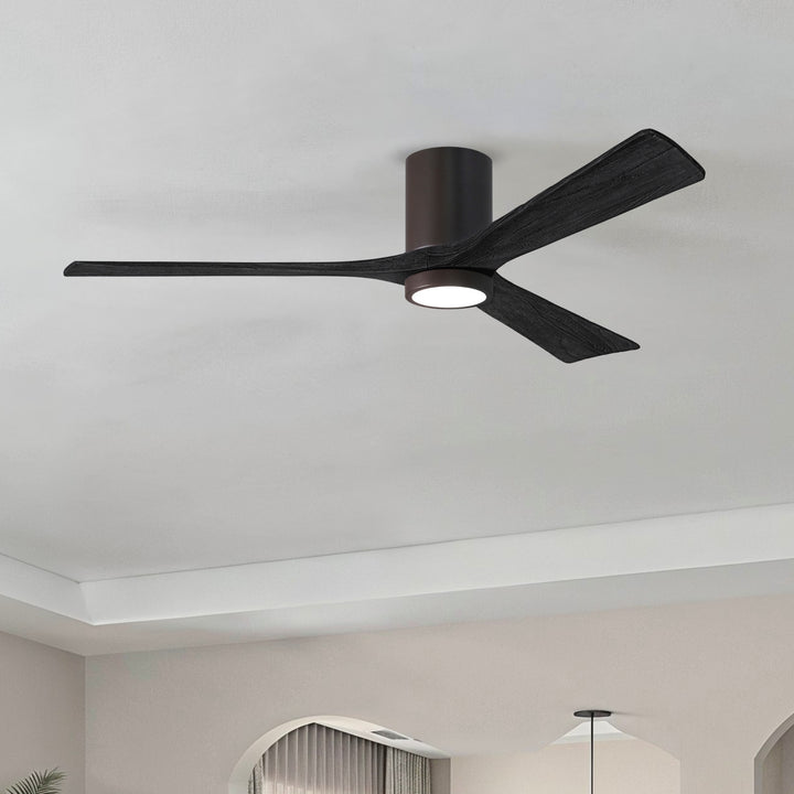 Matthews Fan Company Irene-3HLK 60" Flush Mounted Ceiling Fan with LED Light Kit