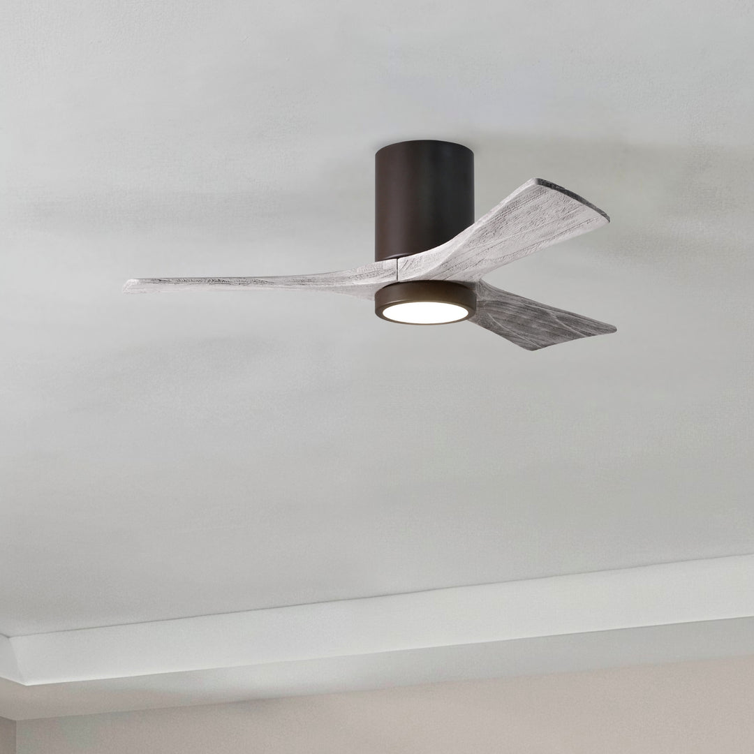Matthews Fan Company Irene-3HLK 42" Flush Mounted Ceiling Fan with LED Light Kit