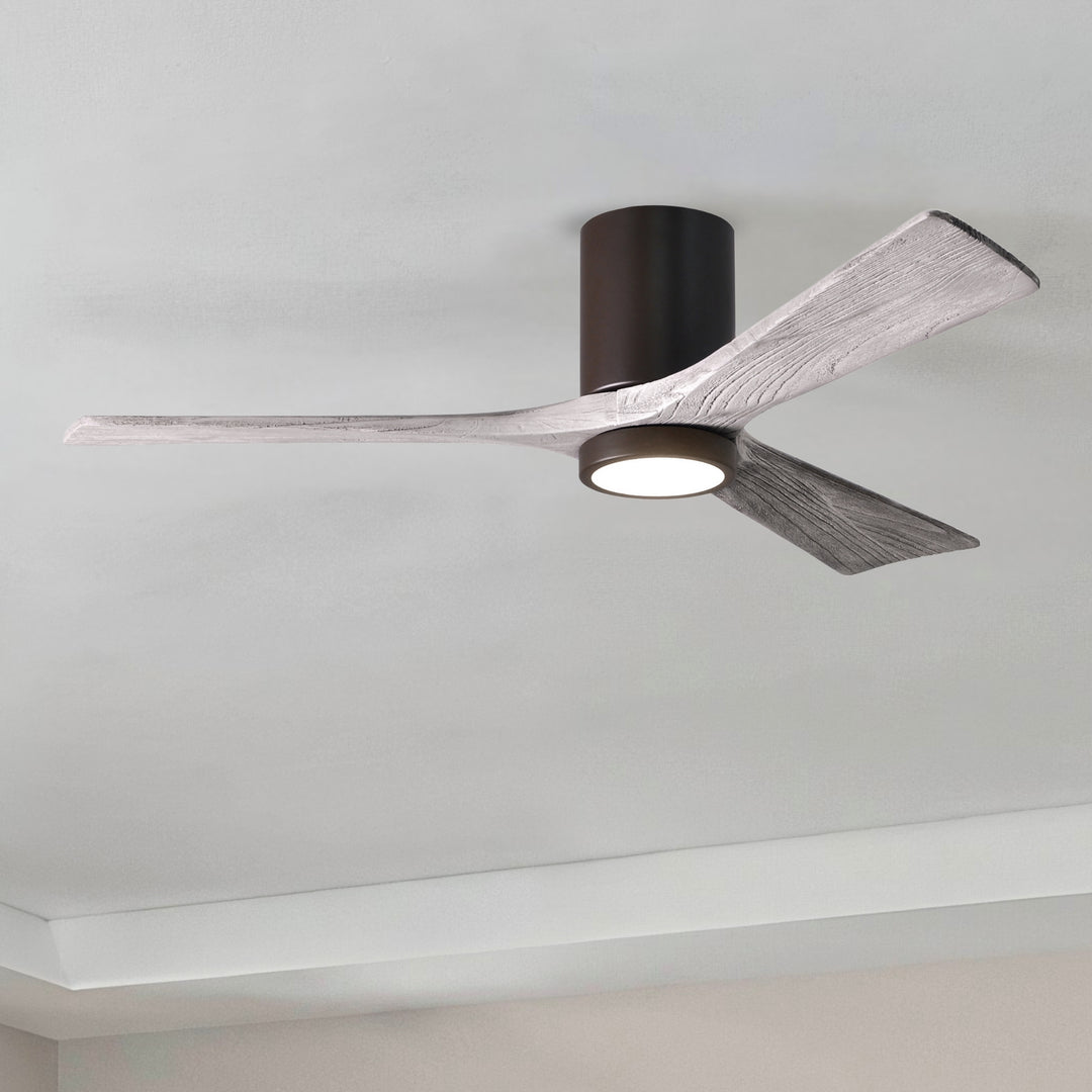 Matthews Fan Company Irene-3HLK 52" Flush Mounted Ceiling Fan with LED Light Kit