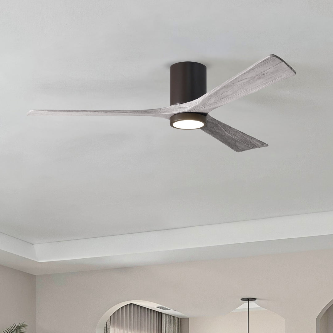 Matthews Fan Company Irene-3HLK 60" Flush Mounted Ceiling Fan with LED Light Kit
