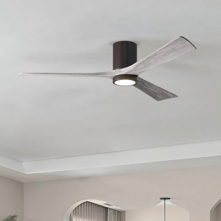Matthews Fan Company Irene-3HLK 60" Flush Mounted Ceiling Fan with LED Light Kit