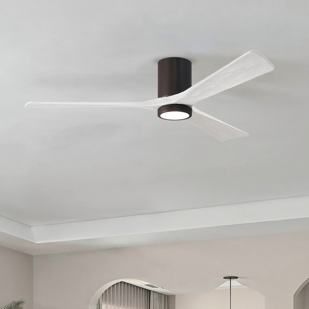 Matthews Fan Company Irene-3HLK 60" Flush Mounted Ceiling Fan with LED Light Kit