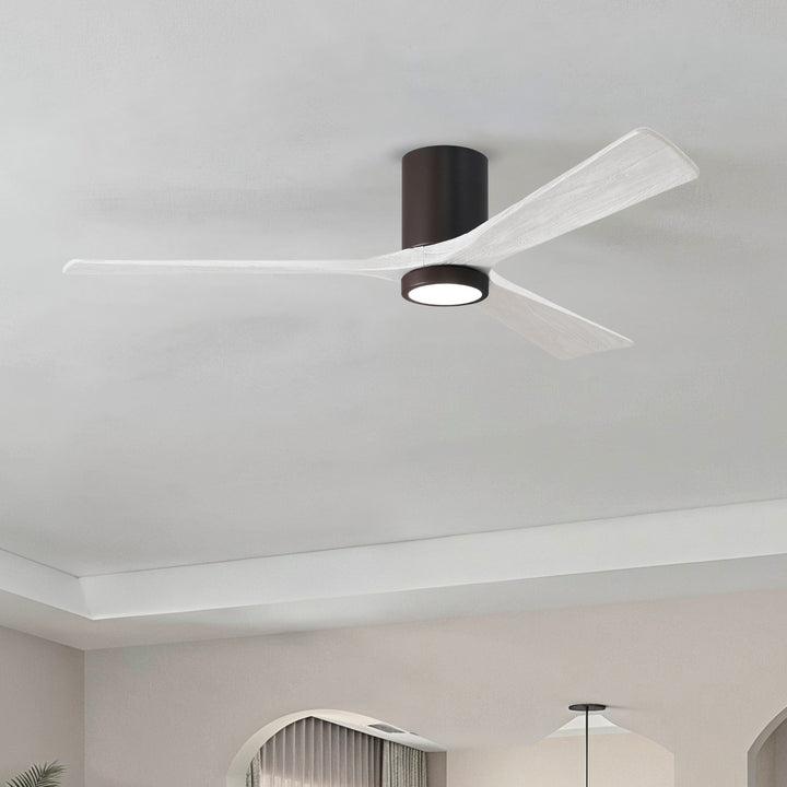 Matthews Fan Company Irene-3HLK 60" Flush Mounted Ceiling Fan with LED Light Kit
