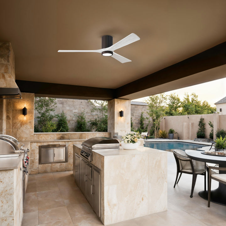 Matthews Fan Company Irene-3HLK 60" Flush Mounted Ceiling Fan with LED Light Kit
