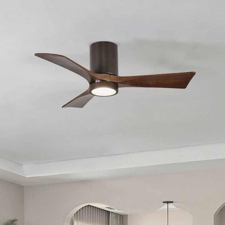 Matthews Fan Company Irene-3HLK 42" Flush Mounted Ceiling Fan with LED Light Kit