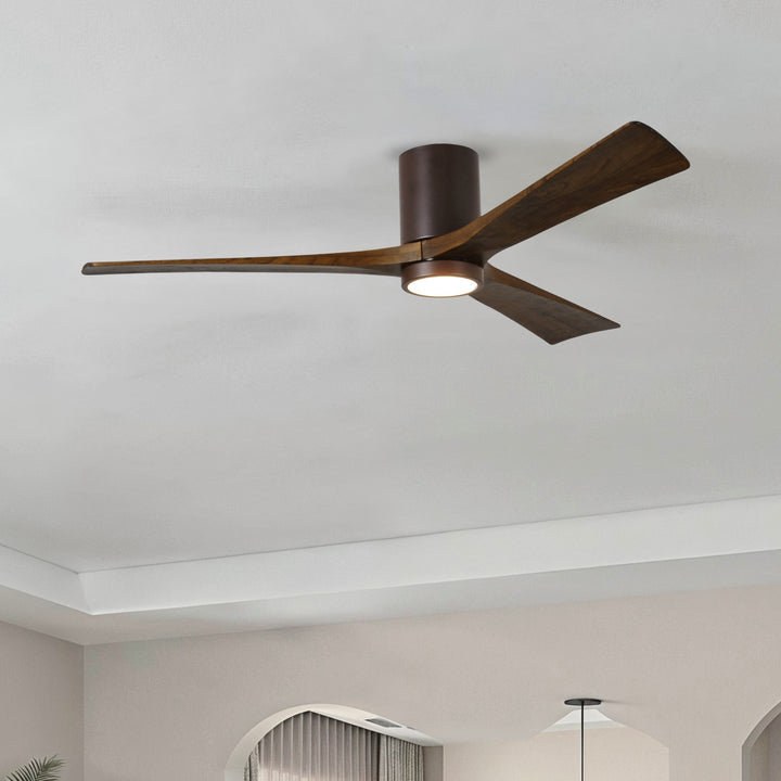 Matthews Fan Company Irene-3HLK 60" Flush Mounted Ceiling Fan with LED Light Kit