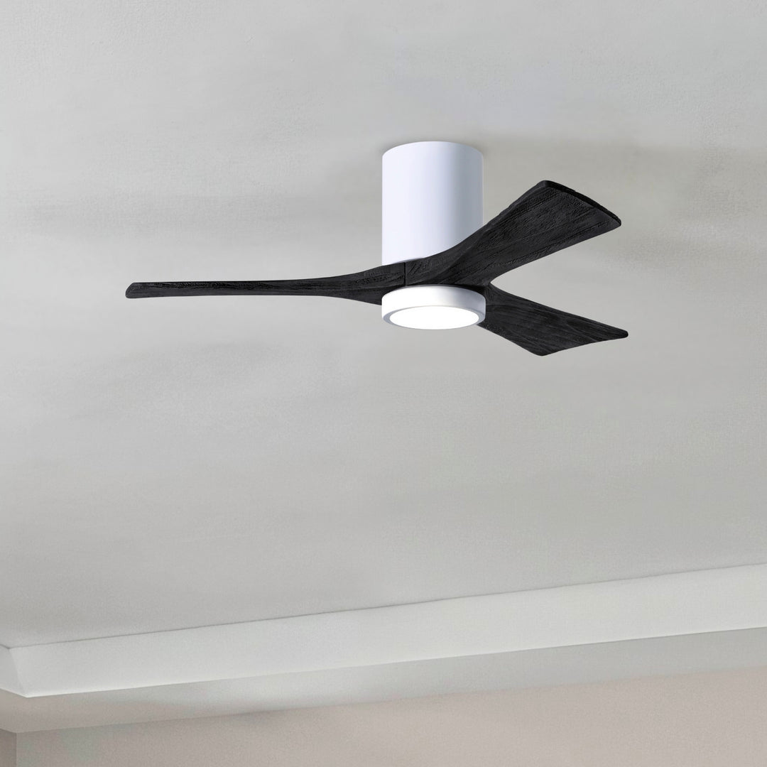 Matthews Fan Company Irene-3HLK 42" Flush Mounted Ceiling Fan with LED Light Kit