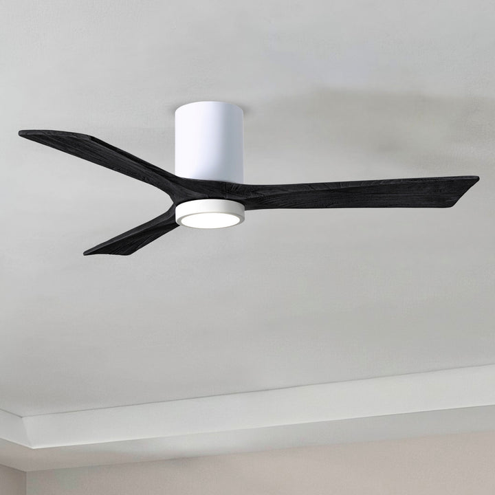 Matthews Fan Company Irene-3HLK 52" Flush Mounted Ceiling Fan with LED Light Kit
