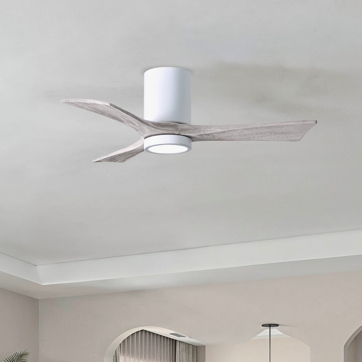Matthews Fan Company Irene-3HLK 42" Flush Mounted Ceiling Fan with LED Light Kit