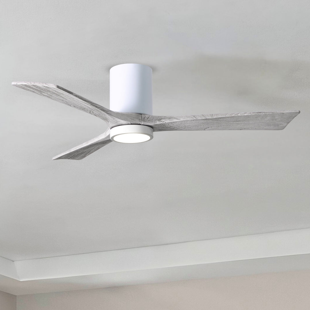 Matthews Fan Company Irene-3HLK 52" Flush Mounted Ceiling Fan with LED Light Kit