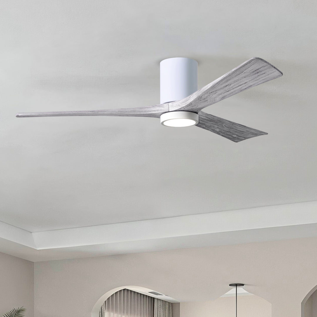 Matthews Fan Company Irene-3HLK 60" Flush Mounted Ceiling Fan with LED Light Kit