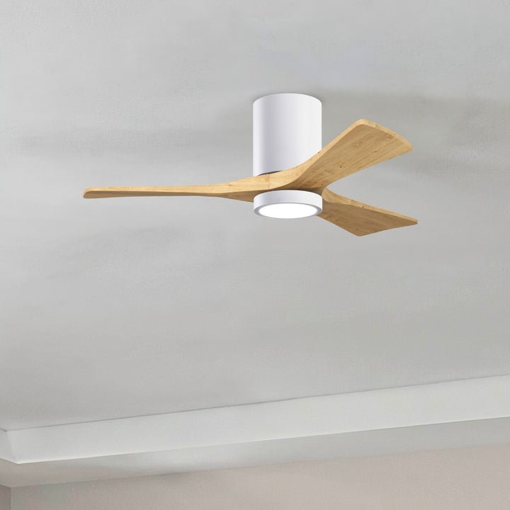 Matthews Fan Company Irene-3HLK 42" Flush Mounted Ceiling Fan with LED Light Kit