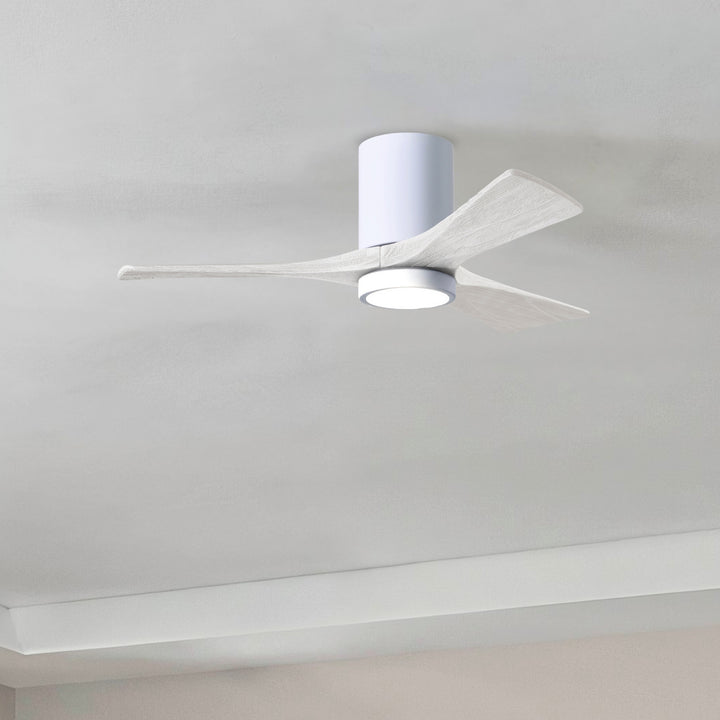 Matthews Fan Company Irene-3HLK 42" Flush Mounted Ceiling Fan with LED Light Kit