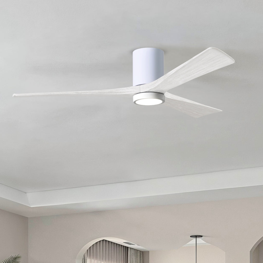 Matthews Fan Company Irene-3HLK 60" Flush Mounted Ceiling Fan with LED Light Kit