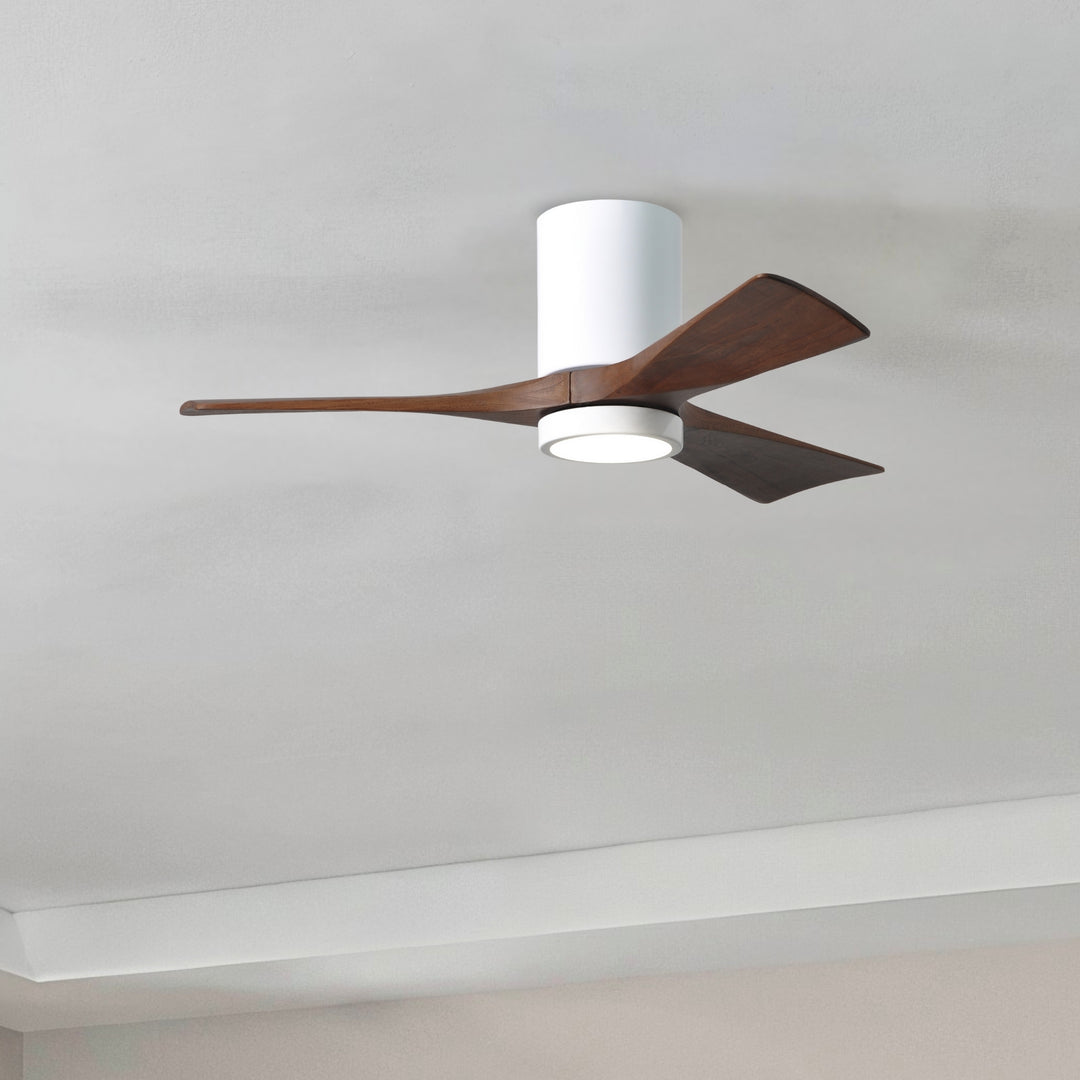 Matthews Fan Company Irene-3HLK 42" Flush Mounted Ceiling Fan with LED Light Kit