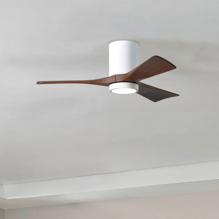 Matthews Fan Company Irene-3HLK 42" Flush Mounted Ceiling Fan with LED Light Kit