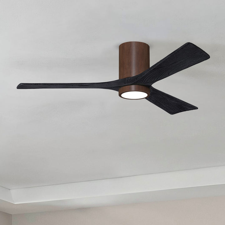 Matthews Fan Company Irene-3HLK 52" Flush Mounted Ceiling Fan with LED Light Kit