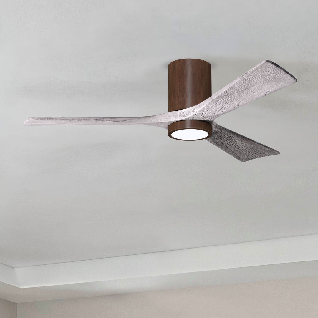 Matthews Fan Company Irene-3HLK 52" Flush Mounted Ceiling Fan with LED Light Kit