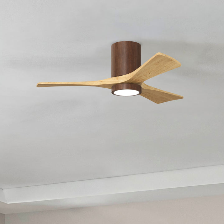 Matthews Fan Company Irene-3HLK 42" Flush Mounted Ceiling Fan with LED Light Kit
