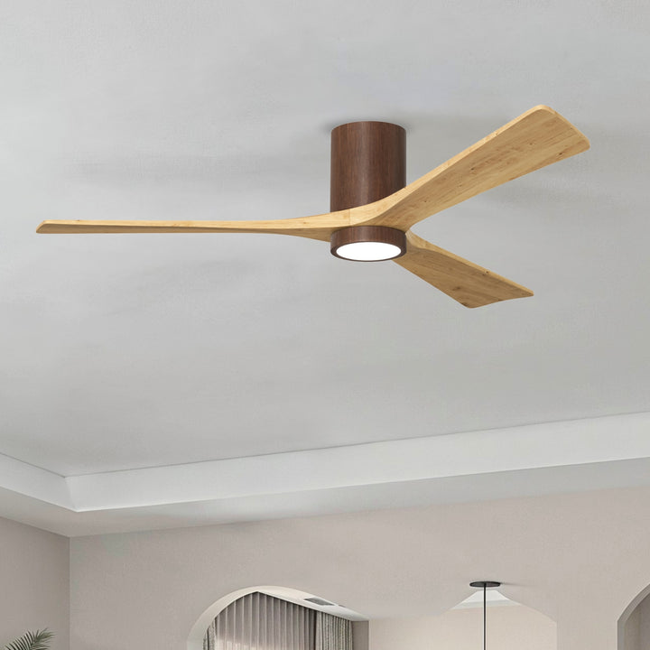 Matthews Fan Company Irene-3HLK 60" Flush Mounted Ceiling Fan with LED Light Kit