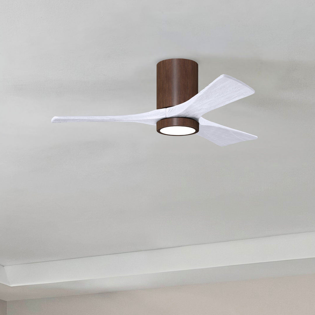 Matthews Fan Company Irene-3HLK 42" Flush Mounted Ceiling Fan with LED Light Kit