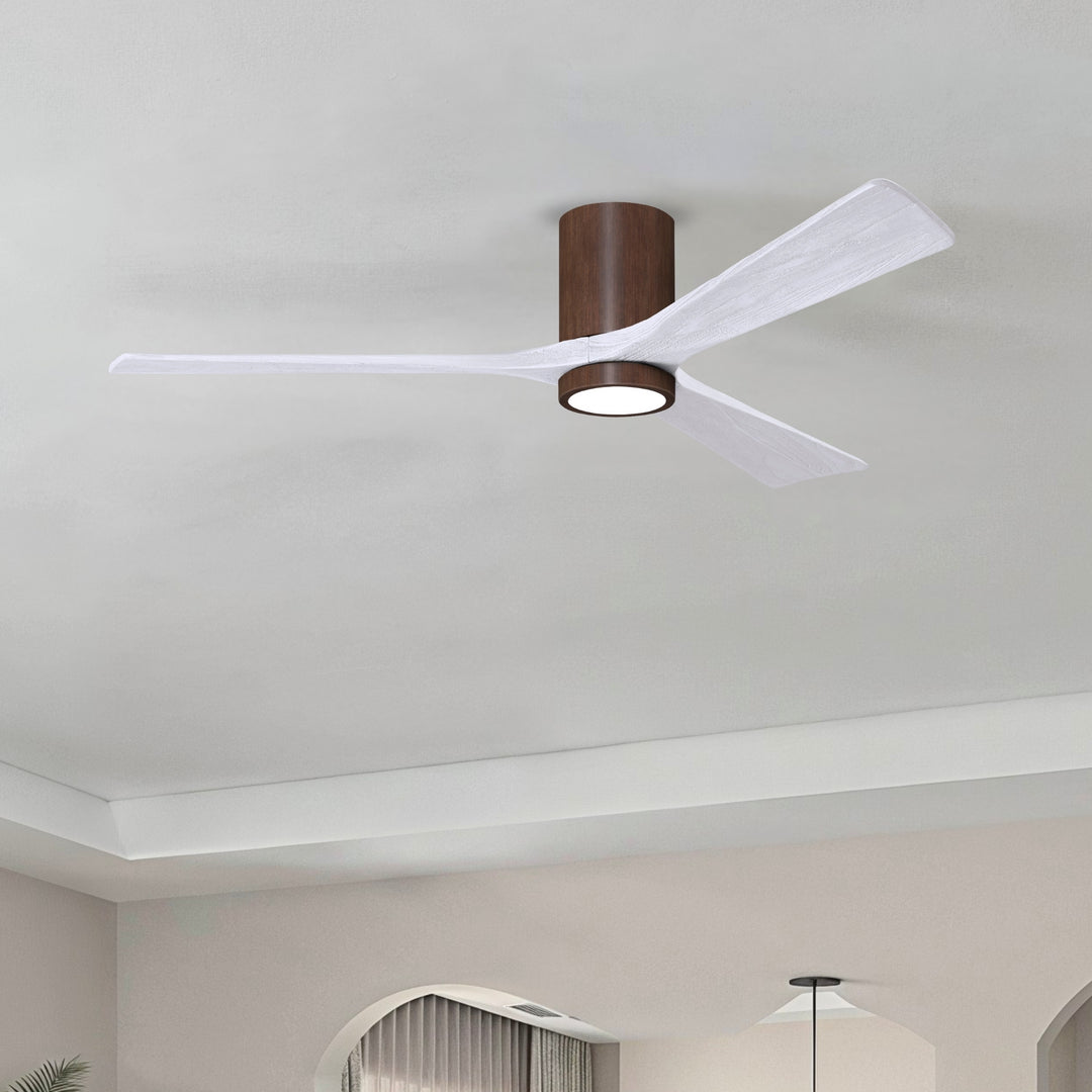 Matthews Fan Company Irene-3HLK 60" Flush Mounted Ceiling Fan with LED Light Kit