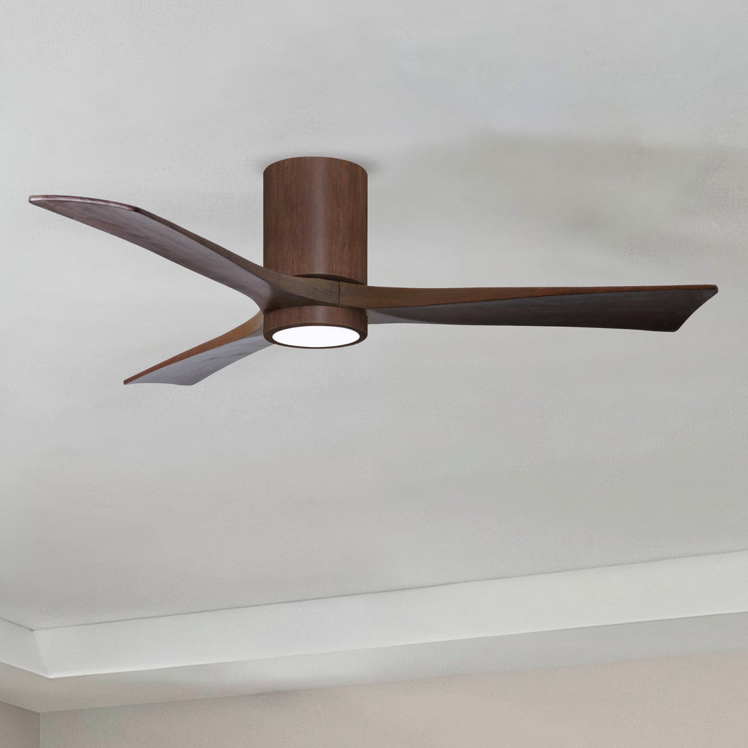 Matthews Fan Company Irene-3HLK 52" Flush Mounted Ceiling Fan with LED Light Kit