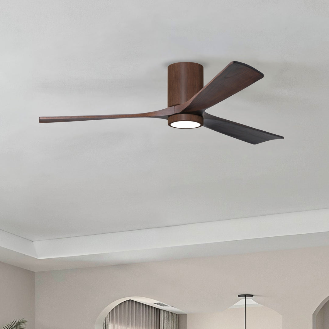 Matthews Fan Company Irene-3HLK 60" Flush Mounted Ceiling Fan with LED Light Kit