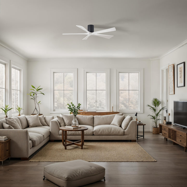 Matthews Fan Company Irene-5H 60" Flush Mounted Ceiling Fan
