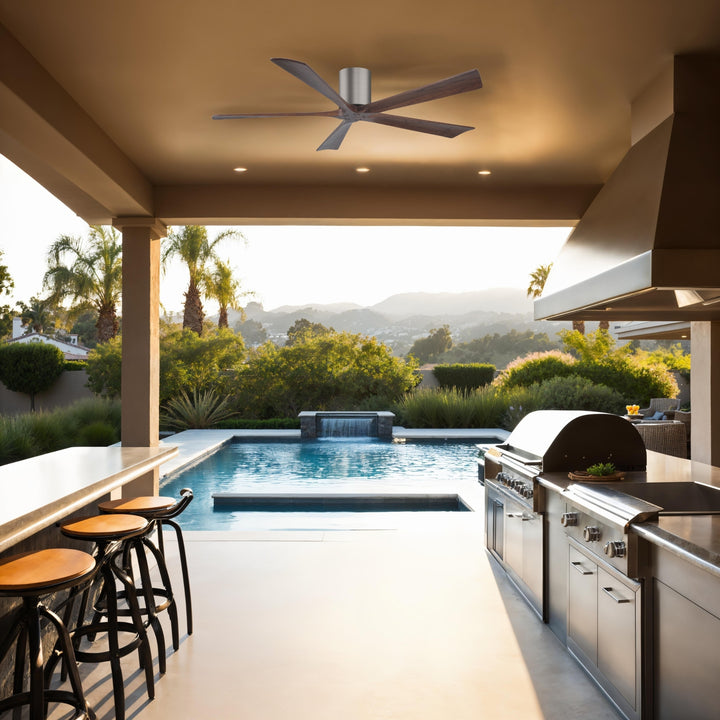 Matthews Fan Company Irene-5H 60" Flush Mounted Ceiling Fan